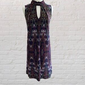 London Times Multicolor Patterned Boho Dress